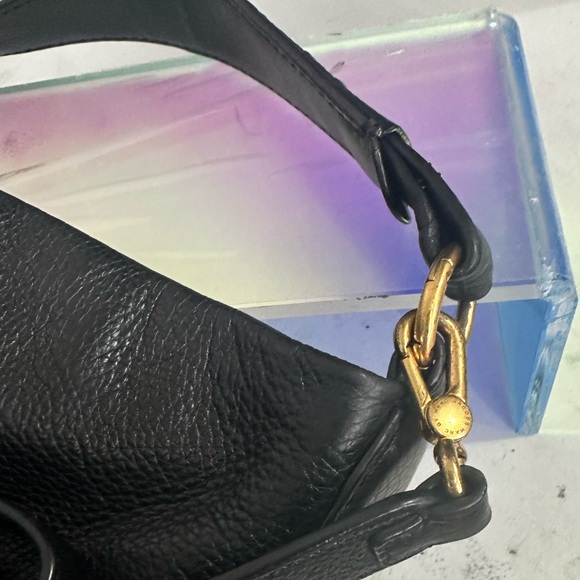 EUC Marc Jacobs Black Pebble Leather Hobo/crossbody Bag With Long Strap - Picture 8 of 10